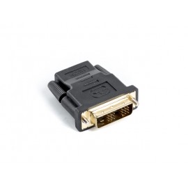 Lanberg AD-0013-BK adaptador de cable HDMI DVI-D 18+1 Single Link Negro
