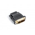 Lanberg AD-0013-BK adaptador de cable HDMI DVI-D 18+1 Single Link Negro