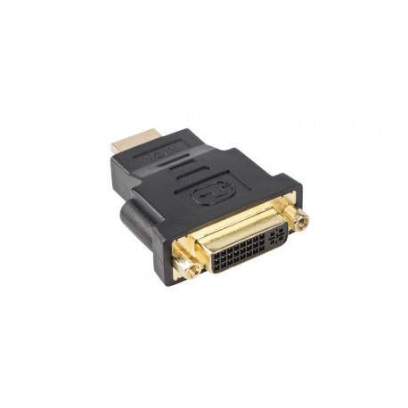 Lanberg AD-0014-BK adaptador de cable HDMI DVI-D (F) (24 + 5) Negro