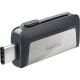 Sandisk Ultra Dual Drive unidad flash USB 128 GB USB Type-A / USB Type-C 3.2 Gen 1 (3.1 Gen 1) Negro, Plata sdddc3-128g-g46