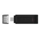 Kingston Technology DataTraveler 70 unidad flash USB 32 GB USB Tipo C 3.2 Gen 1 (3.1 Gen 1) Negro DT70/32GB