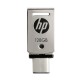 HP x5000m unidad flash USB 128 GB USB Type-A / USB Type-C 3.2 Gen 1 (3.1 Gen 1) Acero inoxidable HPFD5000M-128