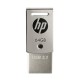 HP x5000m unidad flash USB 64 GB USB Type-A / USB Type-C 3.2 Gen 1 (3.1 Gen 1) Acero inoxidable HPFD5000M-64
