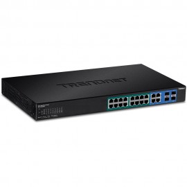 Trendnet TPE-1620WSF switch Gestionado L2/L3 Gigabit Ethernet (10/100/1000) Negro 1U Energía sobre Ethernet (PoE)