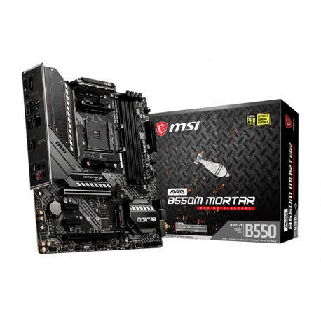 MSI MAG B550M Mortar Zócalo AM4 Micro ATX AMD B550 - 55365