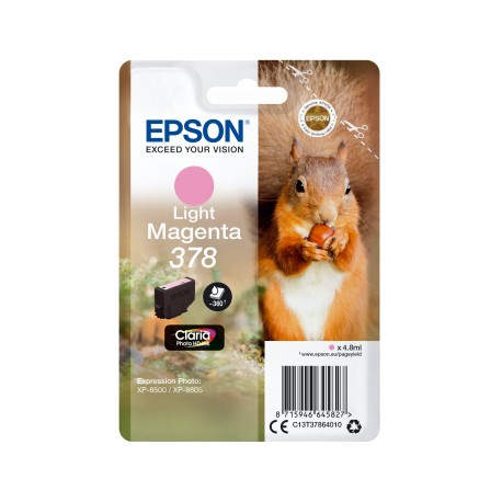 Epson 378 4.8ml 360páginas Magenta claro cartucho de tinta - C13T37864020