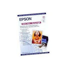 Epson Matte Paper - Heavy Weight A3, 50 Sheet, 167g    S041261 - C13S041261
