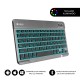 SUBBLIM Teclado Retroiluminado Smart Backlit BT Keyboard Grey - sub-kbt-smbl31