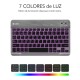 SUBBLIM Teclado Retroiluminado Smart Backlit BT Keyboard Grey - sub-kbt-smbl31
