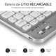 SUBBLIM Teclado Retroiluminado Smart Backlit BT Keyboard Grey - sub-kbt-smbl30
