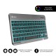 SUBBLIM Teclado Bluetooth Smart Backlit BT Keyboard Touchpad Grey - sub-kbt-smbt51
