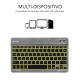 SUBBLIM Teclado Bluetooth Smart Backlit BT Keyboard Touchpad Grey - sub-kbt-smbt51