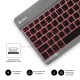 SUBBLIM Teclado Bluetooth Smart Backlit BT Keyboard Touchpad Grey - sub-kbt-smbt51