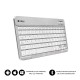 SUBBLIM Teclado Bluetooth Smart BT Keyboard Silver - sub-kbt-sm0001