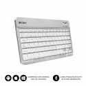 SUBBLIM Teclado Bluetooth Smart BT Keyboard Silver - sub-kbt-sm0001