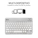SUBBLIM Teclado Bluetooth Smart BT Keyboard Silver - sub-kbt-sm0001