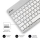 SUBBLIM Teclado Bluetooth Smart BT Keyboard Silver - sub-kbt-sm0001