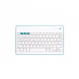 SilverHT 111936640199 Bluetooth/Micro-USB Azul, Blanco teclado para móvil