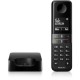 Philips D470 Teléfono DECT Negro Identificador de llamadas - D4701B/01