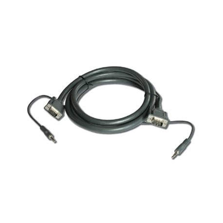 C2G 35ft Flexima HD15 UXGA + 3.5mm Stereo Audio M/M Monitor Cable