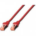 Digitus Cat6 S-FTP, 0.5m 0.5m Cat6 SF/UTP (S-FTP) Rojo cable de red - DK-1644-005/R