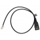 JABRA - 8800-00-94 0.5m Transparente, Negro cable telef?nico - 8800-00-94