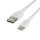 Belkin CAB002BT2MWH cable USB 2 m USB A USB C Blanco