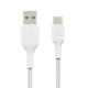 Belkin CAB002BT2MWH cable USB 2 m USB A USB C Blanco