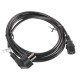 Lanberg CA-C13C-11CC-0030-BK cable de transmisión Negro 3 m C13 acoplador CEE7/7