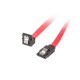 Lanberg CA-SASA-13CU-0050-R cable de SATA 0,5 m SATA 7-pin Rojo
