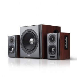Edifier S350DB conjunto de altavoces 2.1 150 W Negro, Madera