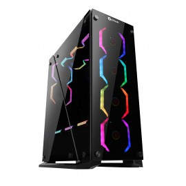 TALIUS Caja Atx gaming Cygnus cristal templado 4fan USB 3.0 TAL-CYGNUS