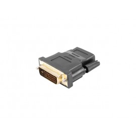 Lanberg AD-0010-BK adaptador de cable HDMI DVI-D Negro