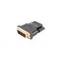 Lanberg AD-0010-BK adaptador de cable HDMI DVI-D Negro