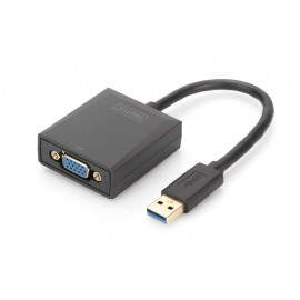 Digitus DA-70840 USB 3.0 VGA Negro