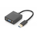 Digitus DA-70840 USB 3.0 VGA Negro