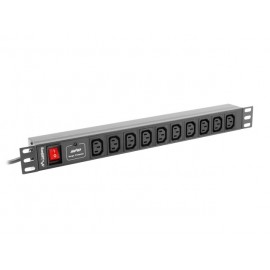 Lanberg PDU-10I-0200-IEC-BK unidad de distribución de energía (PDU)