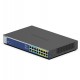 Netgear GS516UP Gigabit Ethernet (10/100/1000) (PoE) Gris  - GS516UP-100EUS
