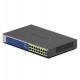 Netgear GS516PP Gigabit Ethernet (10/100/1000) (PoE) Azul, Gris  - GS516PP-100EUS