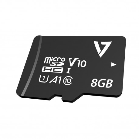 V7 Tarjeta Micro-SDHC Clase 10 de 8GB + adaptador - VPMSDH8GC10