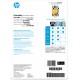 HP 7MV82A papel para impresora de inyección de tinta A4 (210x297 mm) Brillo Blanco