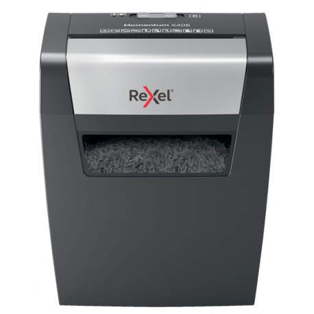 Rexel Momentum X406 triturador de papel Corte en partículas Azul, Gris - 2104569eu