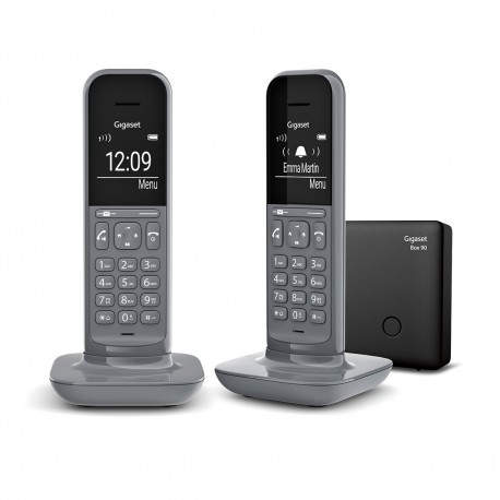 Gigaset CL390 Duo Teléfono DECT/analógico Gris - l36852-h2902-d203
