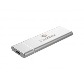 CoolBox MiniChase N31 M.2 Caja externa para  SSD Plata