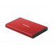 NATEC Rhino GO 2.5'' Carcasa de disco SSD Rojo