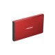 NATEC Rhino GO 2.5'' Carcasa de disco SSD Rojo