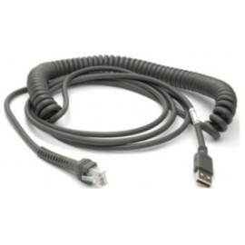 Zebra CBA-U29-C15ZBR cable USB 4,57 m USB A Negro