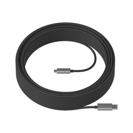 Logitech Strong cable USB 25 m  USB A USB C Negro