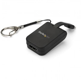 StarTech.com Adaptador Portátil USB-C a HDMI - con Enlace Tipo Llavero de Conexión Fácil y Rápida CDP2HDFC