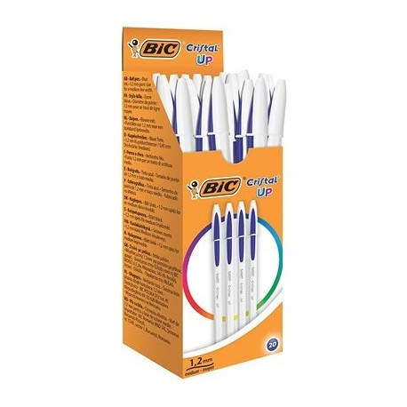 BIC Cristal Up Azul Bolígrafo Medio 20 pieza(s) 949879